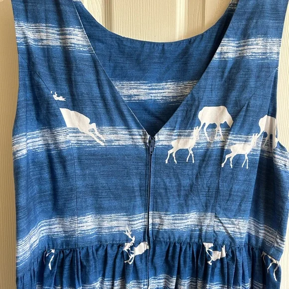 Fits like a 2X. Hell Bunny deer dress! - Picture 2 of 3